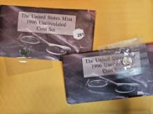 Two 1996 US Mint Sets in OGP