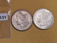 1878 and 1879 Morgan Dollars