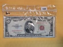 Ten $5 US Red Seal Notes