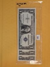 Three Choice, Crisp, Uncirculated One Dollar Silver Certificates