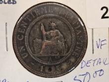 1895-A French Indo-China 1 centime
