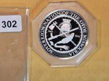 Indian Tribal Series Proof Deep Cameo silver round