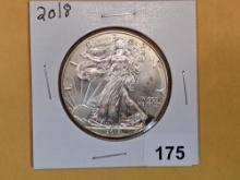 GEM Brilliant Uncirculated 2018 American Silver Eagle