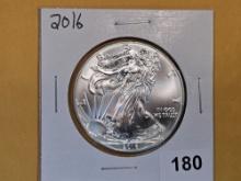 GEM Brilliant Uncirculated 2016 American Silver Eagle