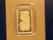 GOLD! PAMP Suisse .9999 fine one gram Gold Bar