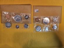 Two Canada 1965 GEM Prooflike Silver Coin Sets