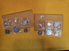 Two Canada 1965 GEM Prooflike Silver Coin Sets