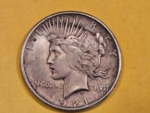 ** KEY DATE 1921 Peace Dollar in Extra Fine