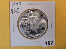 GEM Brilliant Uncirculated 1987 American Silver Eagle