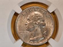 ** KEY DATE! NGC 1932-S Washington Quarter in Mint State 61