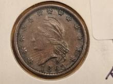 1863 Civil War Token in Au-UNC condition