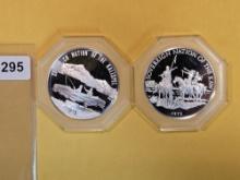 Two Indian Tribal Series .999 fine Proof Deep Cameo Medal