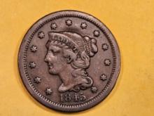 1845 Braided hair Large Cent