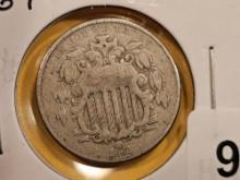 Variety! 1868 Reverse of 1867 Shield Nickel Doubled Die Obverse