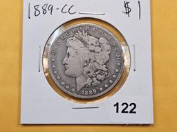 ** KEY DATE! ** 1889-CC Morgan Silver Dollar