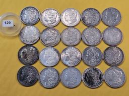 ** FULL ROLL ** Twenty Morgan Silver Dollars