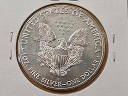 Two GEM Brilliant Uncirculated American Silver Eagles
