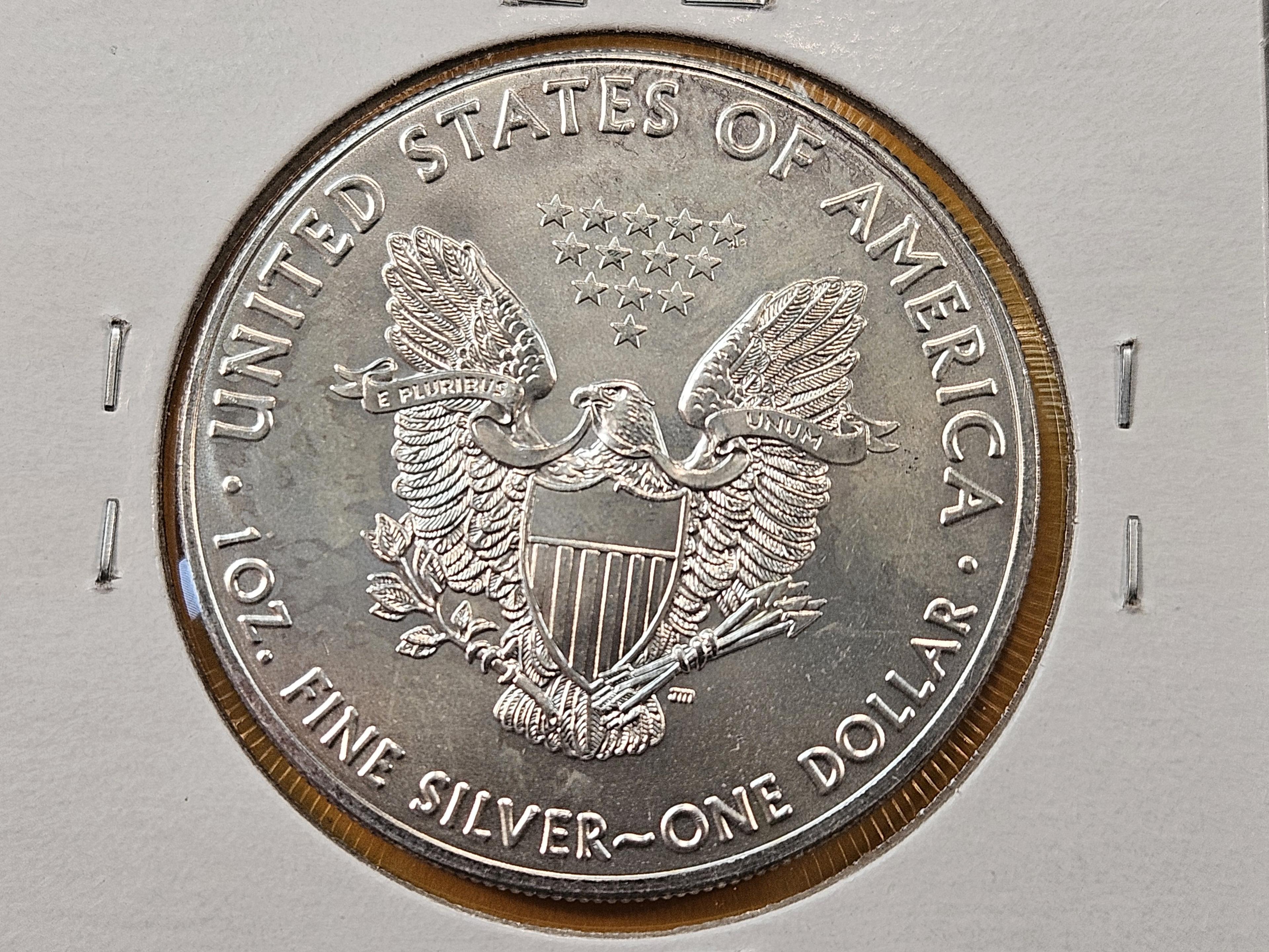 Two GEM Brilliant Uncirculated American Silver Eagles