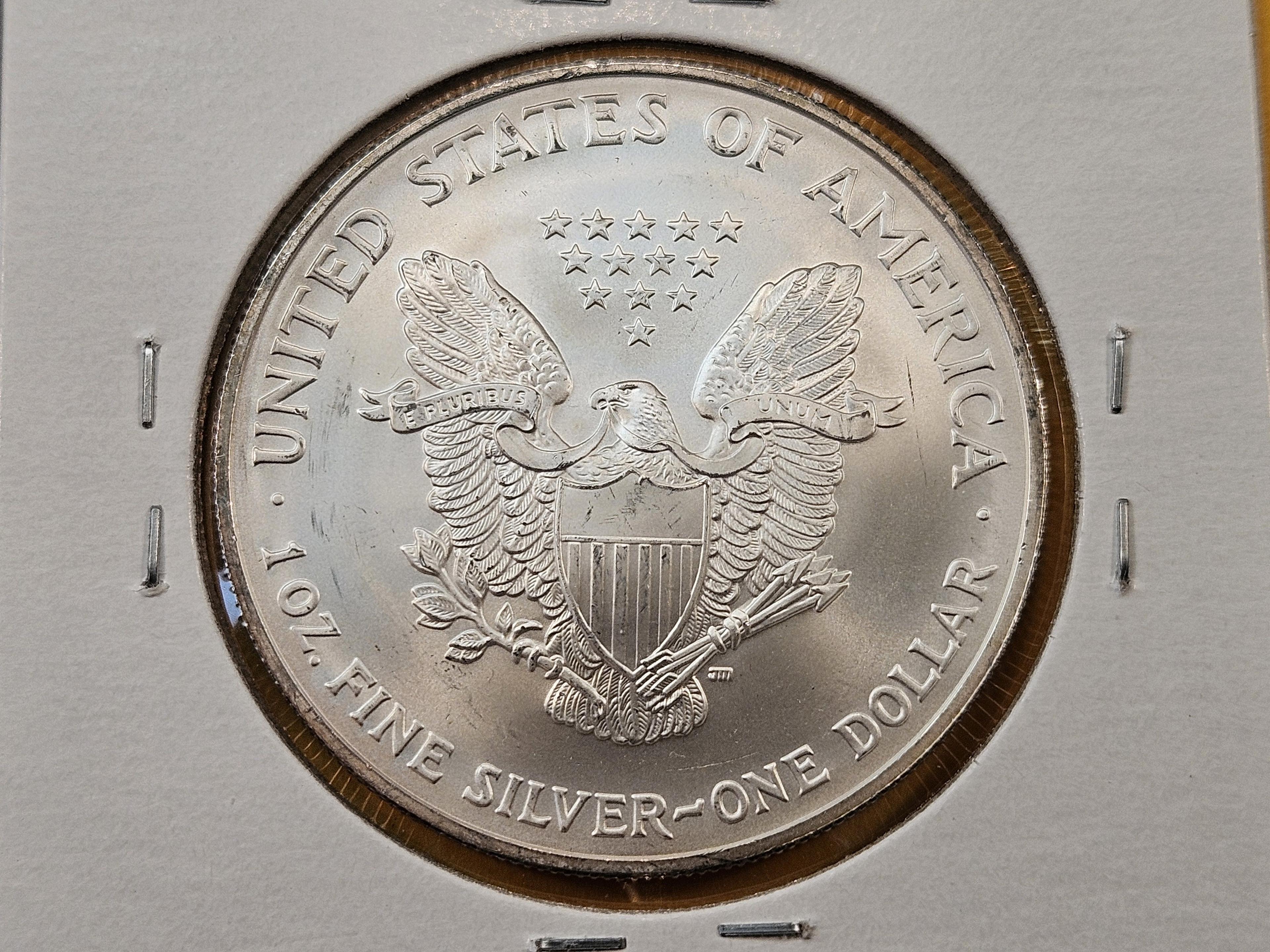 Two GEM Brilliant Uncirculated American Silver Eagles