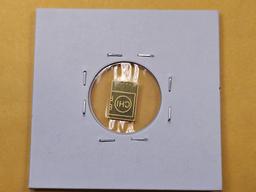 GOLD! Valcambi One Gram .9999 fine Gold Bar