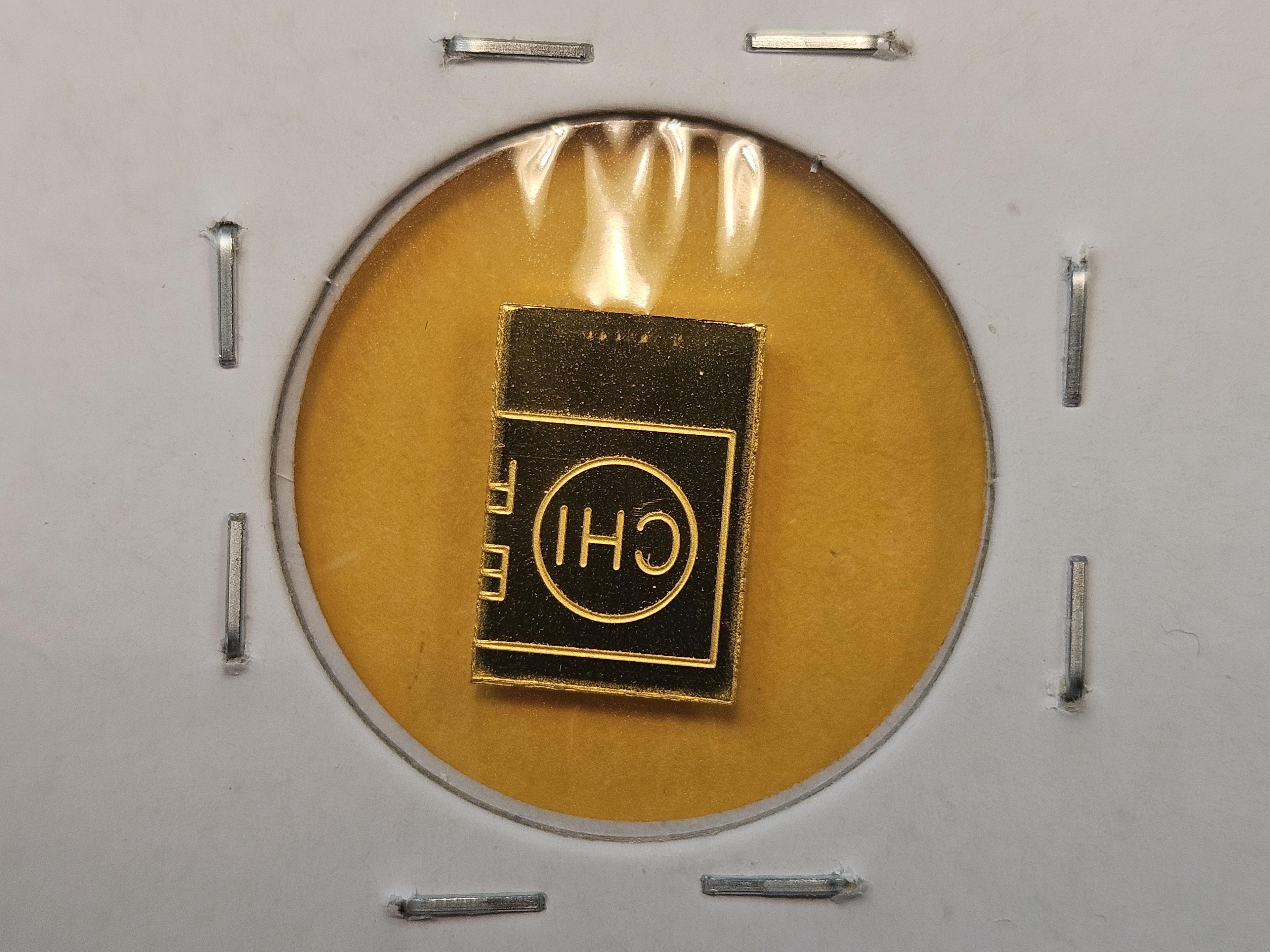 GOLD! Valcambi One Gram .9999 fine Gold Bar