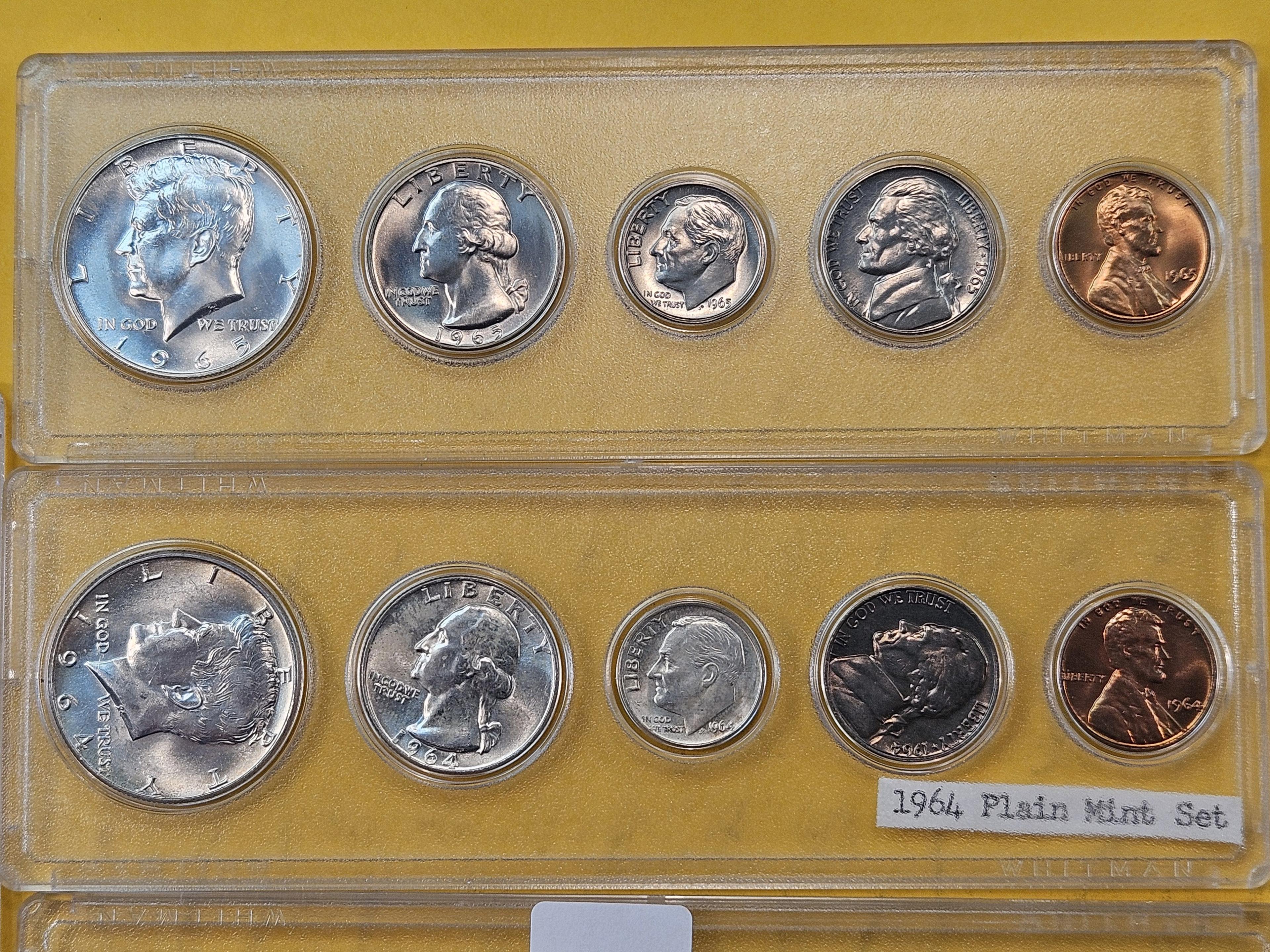 Six Uncirculated Silver Coin Sets