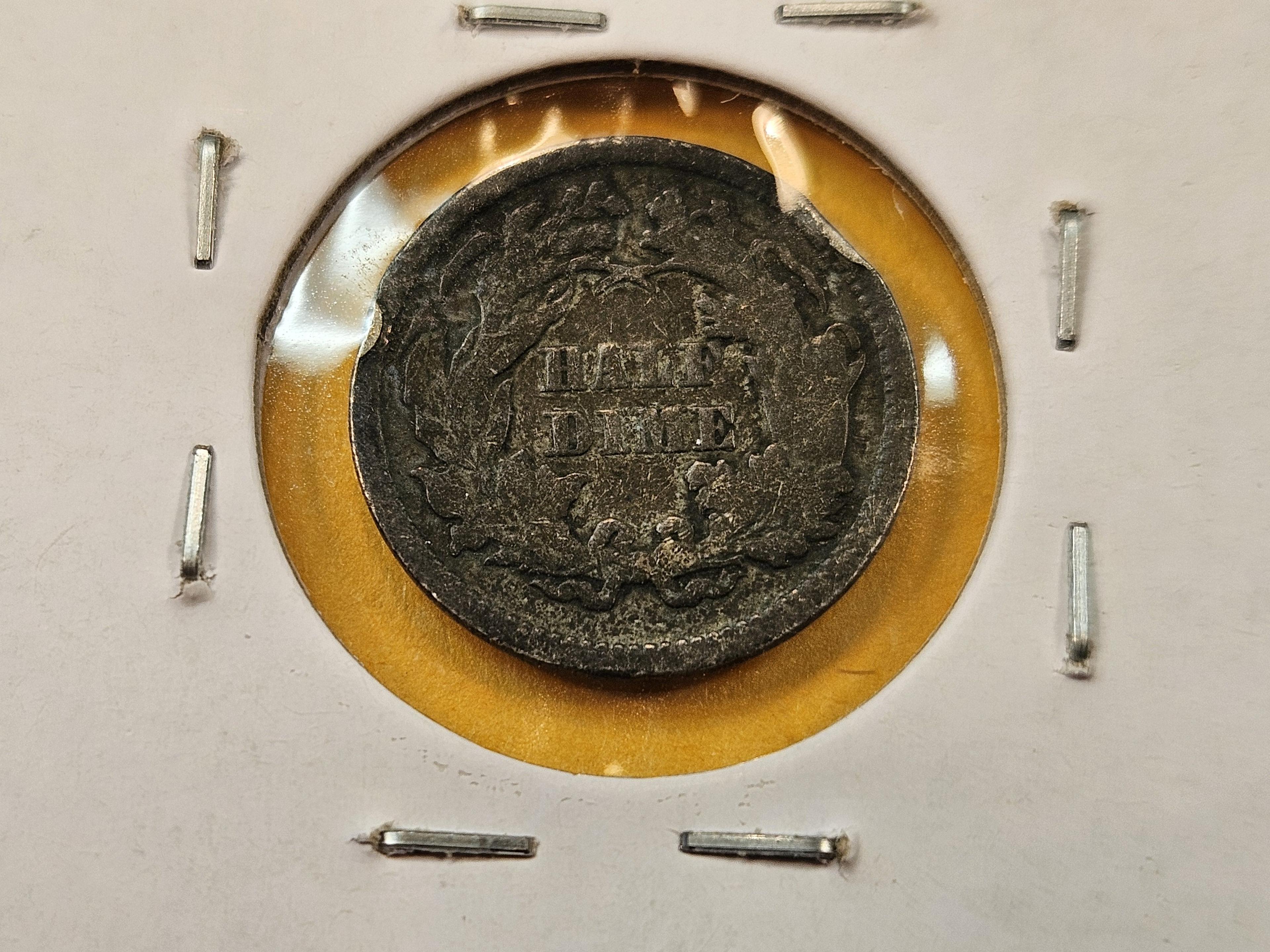 Three Seated Liberty Half Dimes