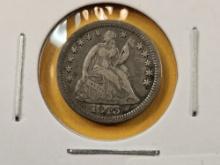 1843 Seated Liberty Half Dime