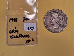 ** KEY DATE ** 1921 Peace Dollar in Extra Fine plus