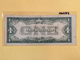 Series of 1928-B One Dollar Silver Certificate FUNNY BACK
