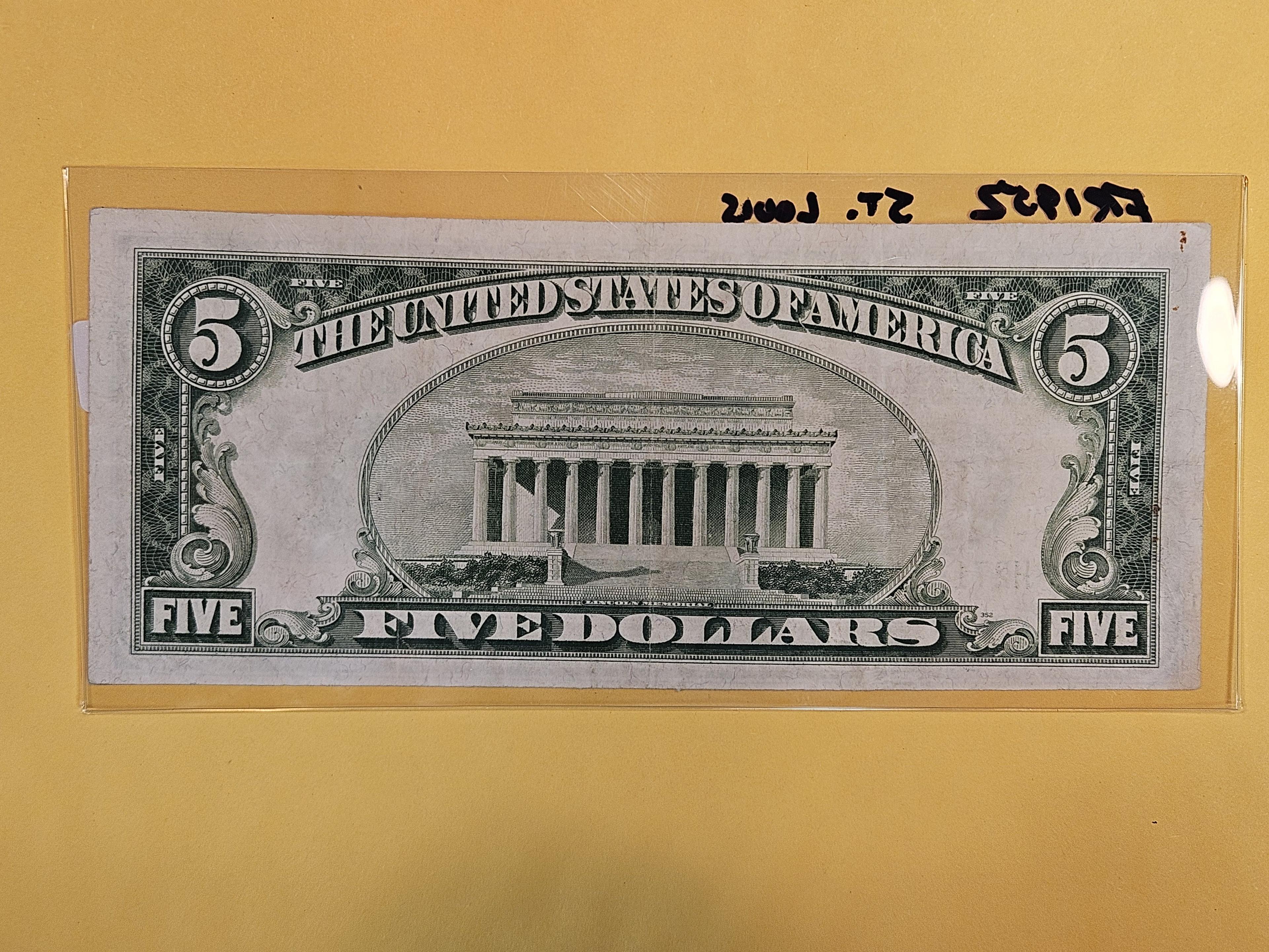 Series 1928-B Five Dollar FRN Green Seal