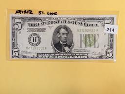 Series 1928-B Five Dollar FRN Green Seal