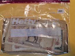 Fifty mixed pieces of World Currency
