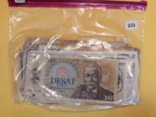 Fifty mixed pieces of World Currency