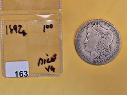 * Semi-Key 1892-S Morgan Dollar