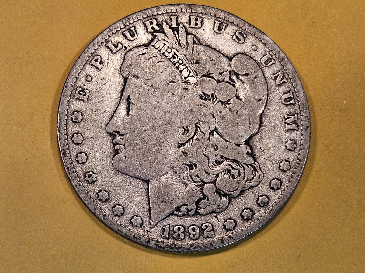 * Semi-Key 1892-S Morgan Dollar