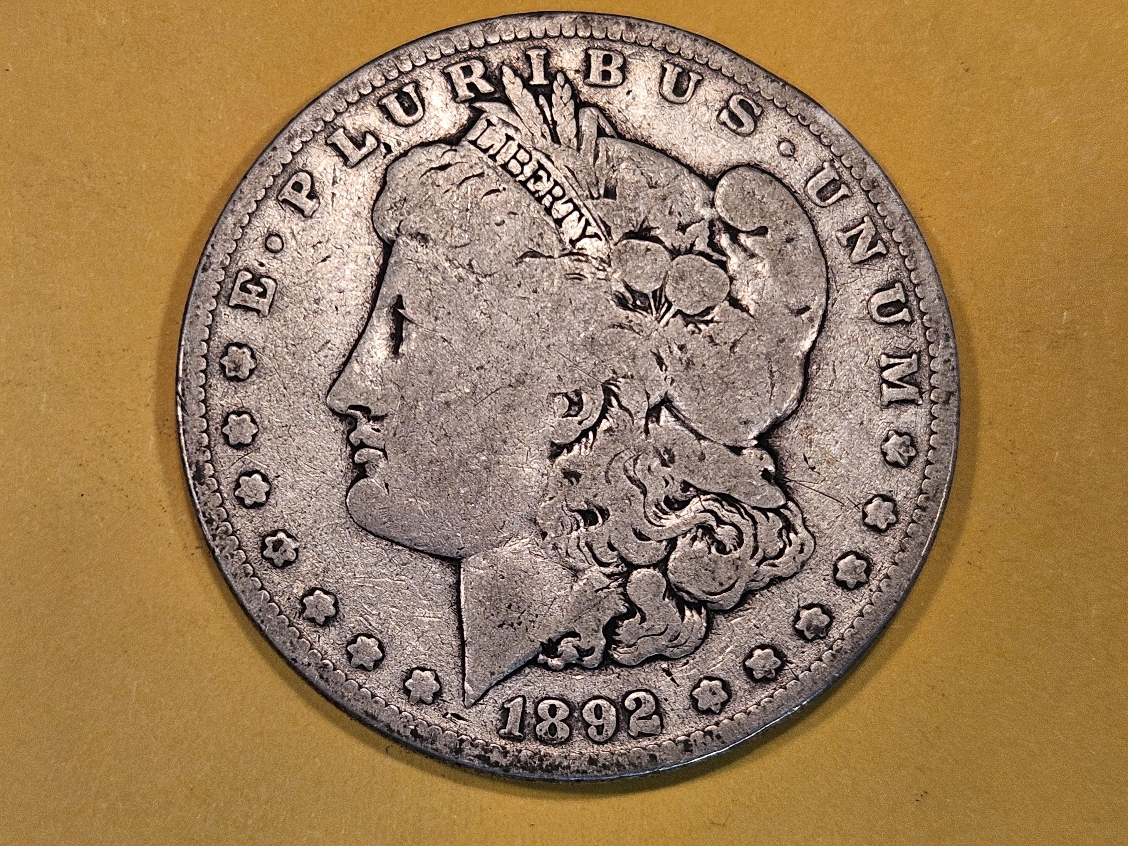* Semi-Key 1892-S Morgan Dollar