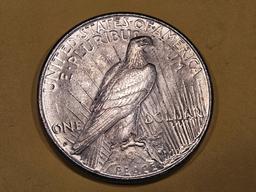 Better Date Brilliant AU-BU 1928-S Peace Silver Dollar