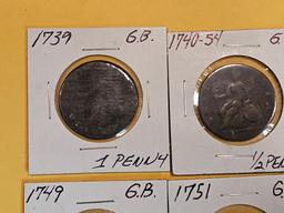 Eight great coins from Great Britain