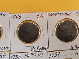 Eight great coins from Great Britain
