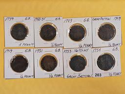 Eight great coins from Great Britain