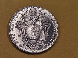 GEM Brilliant Uncirculated 1941 Vatican 50 centavo