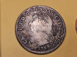 1764 Sardinia (Savoy) Charles Emmanuel 1/2 Ecu
