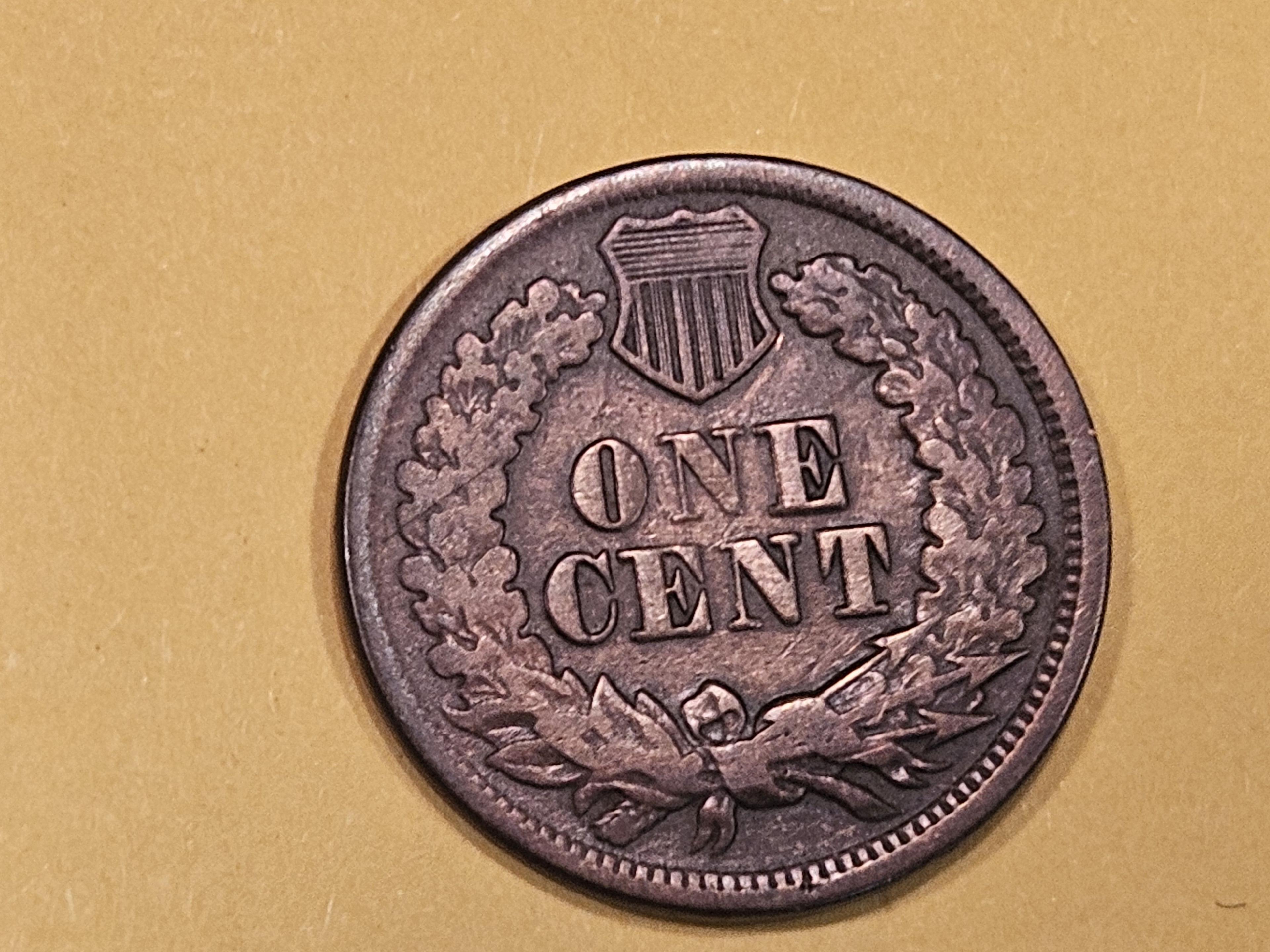 Semi-Key 1864-L Indian cent