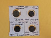 Four cool German States coins
