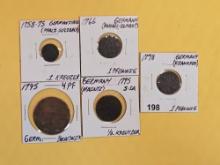 Five cool German States coins