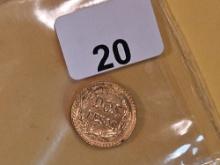 GOLD! Brilliant Uncirculated Mexico 1945 2 pesos