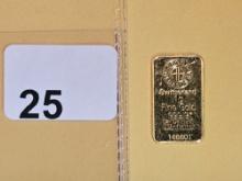 GOLD! Argor Heraeus Gold One Gram .9999 fine gold bar