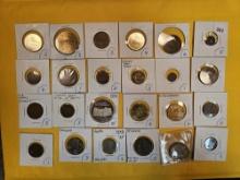 EXONUMIA! Twenty-four mixed tokens