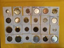EXONUMIA! Twenty-four mixed tokens